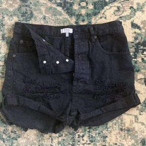 Tobi Distressed Denim Short
